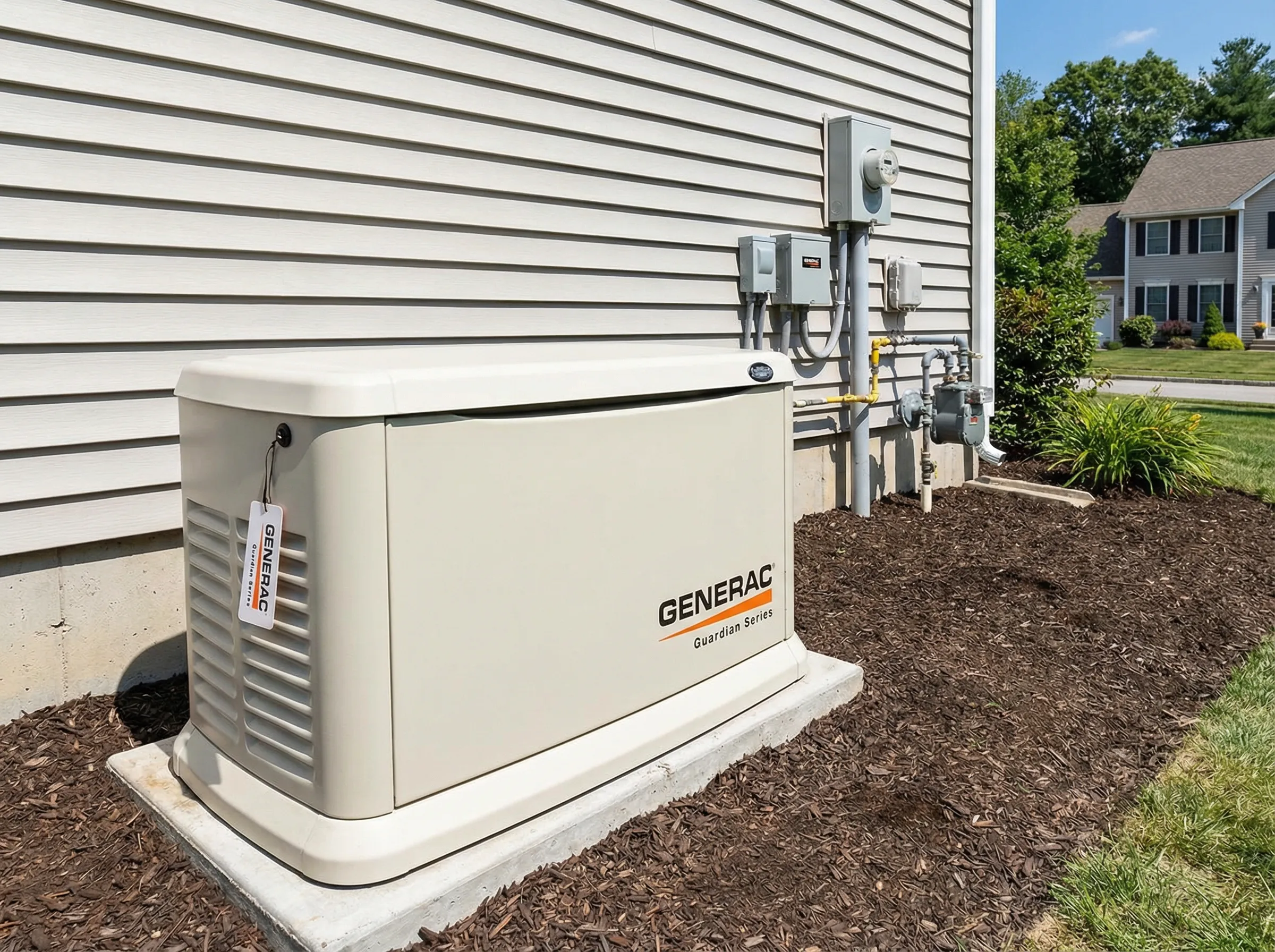 Generac generator installation in Delaware