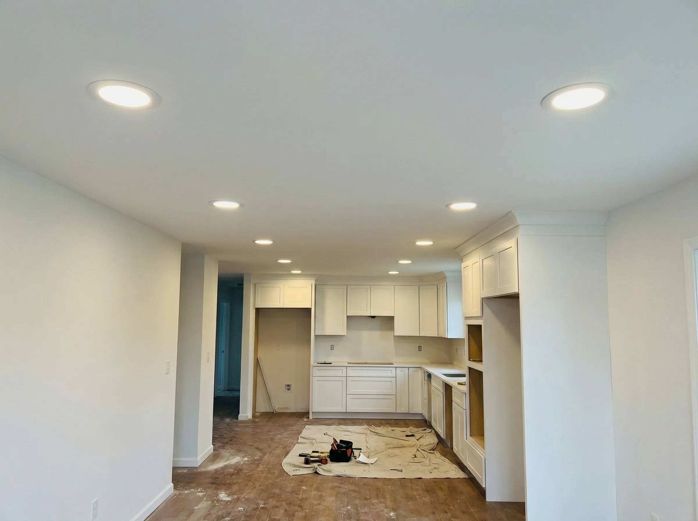 Recessed lighting installation in Delaware