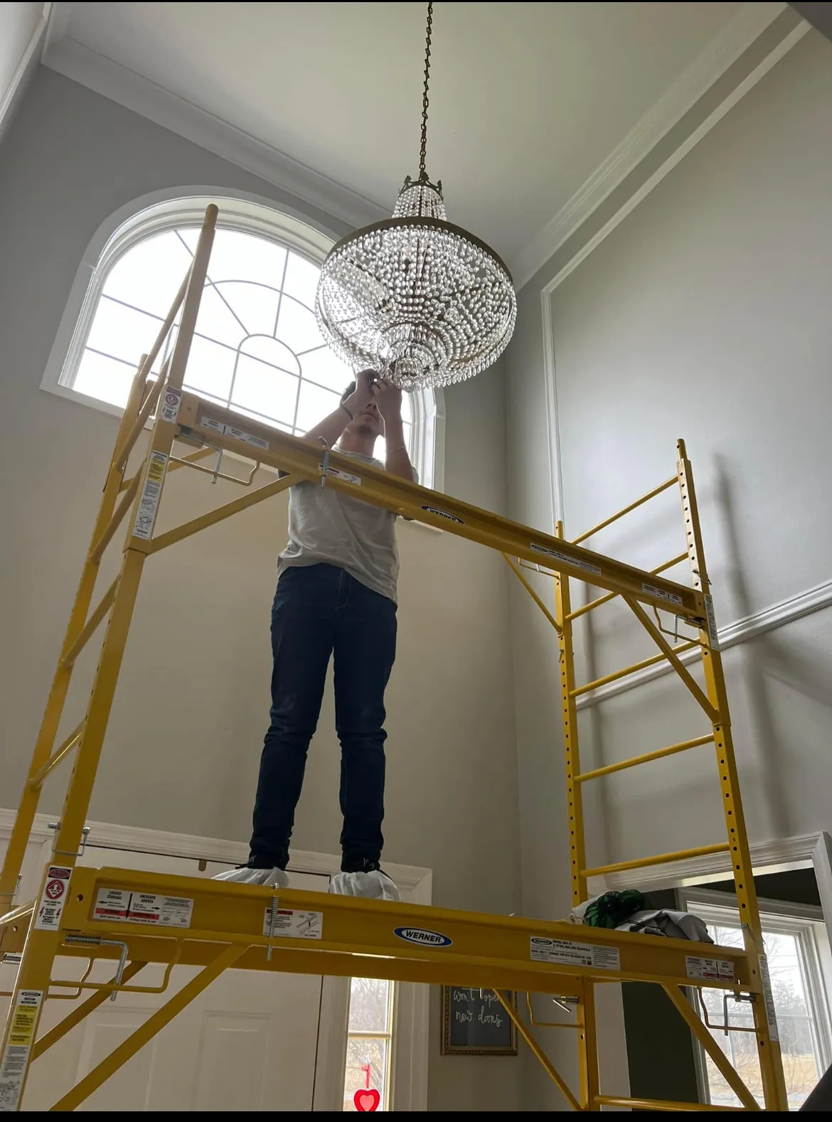 Professional chandelier installation in New Castle, DE